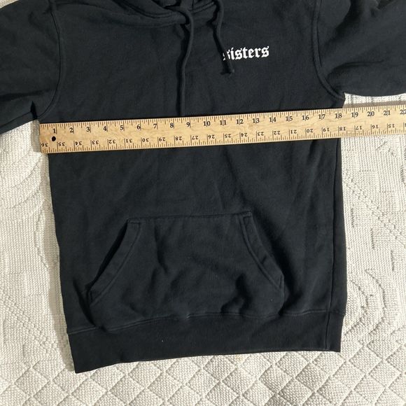 James Charles Sisters Repeating Black Hoodie Size Small SISTERS  Sweater Unisex - Picture 5 of 6